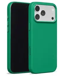 MOFT MOVAS Snap iPhone 17 Pro Max Hoesje MagSafe Vegan Leer Back Cover Groen afbeelding