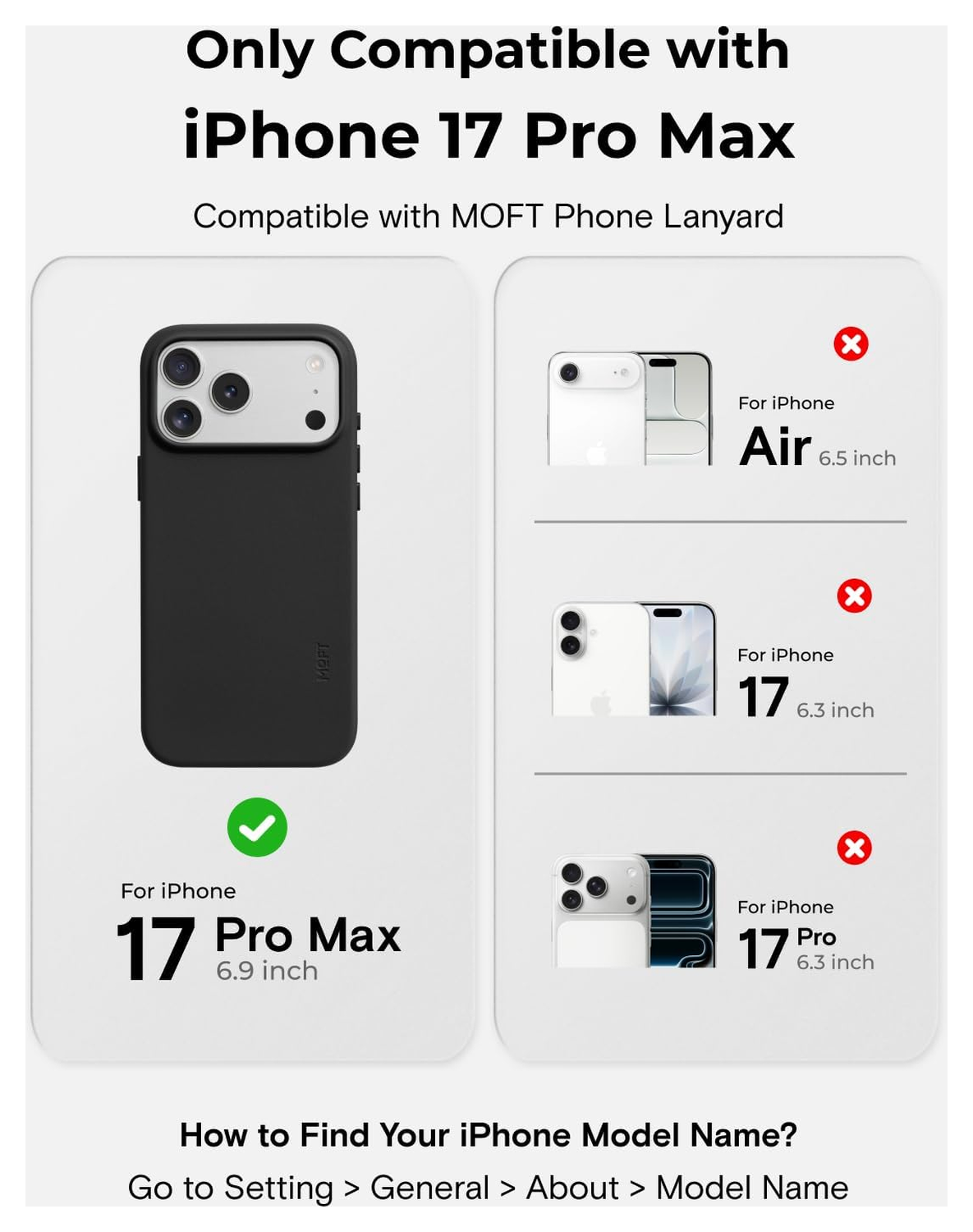 MOFT MOVAS Snap iPhone 17 Pro Max Hoesje MagSafe Vegan Leer Back Cover Groen afbeelding 3