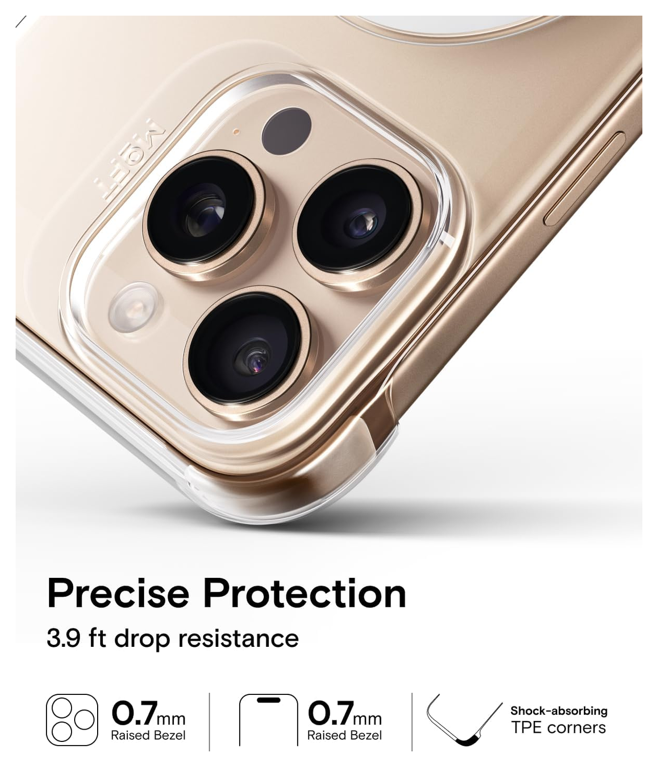 MOFT Invisible Case Clear iPhone 16 Pro Hoesje MagSafe Back Cover Transparant afbeelding 4