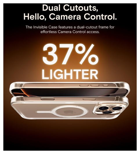 MOFT Invisible Case Clear iPhone 16 Pro Hoesje MagSafe Back Cover Transparant afbeelding 5