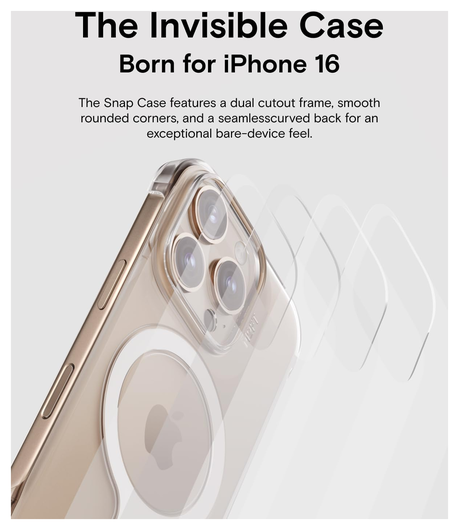 MOFT Invisible Case Clear iPhone 16 Pro Hoesje MagSafe Back Cover Transparant afbeelding 8