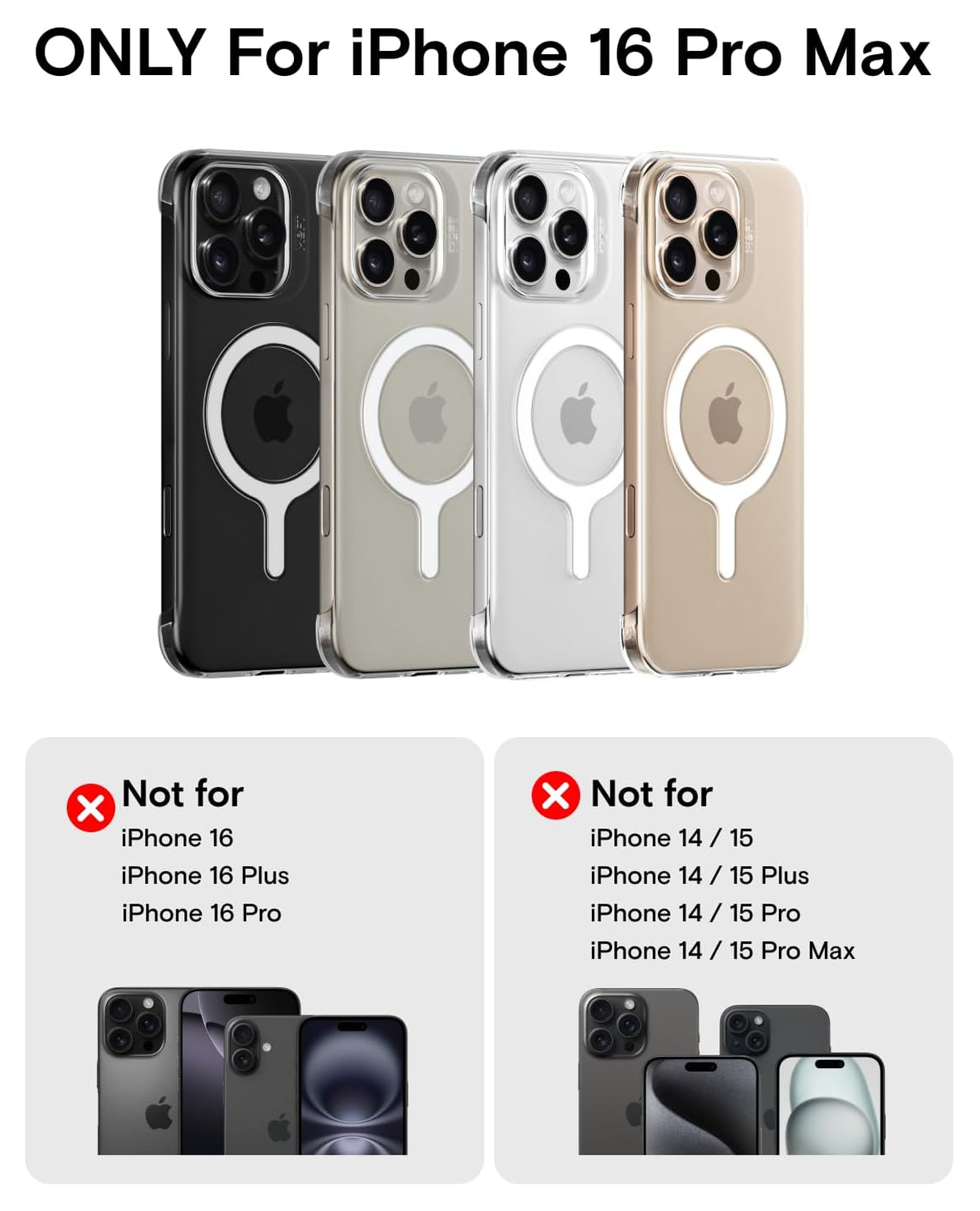 MOFT Invisible Case iPhone 16 Pro Max Hoesje MagSafe Back Cover Transparant afbeelding 2