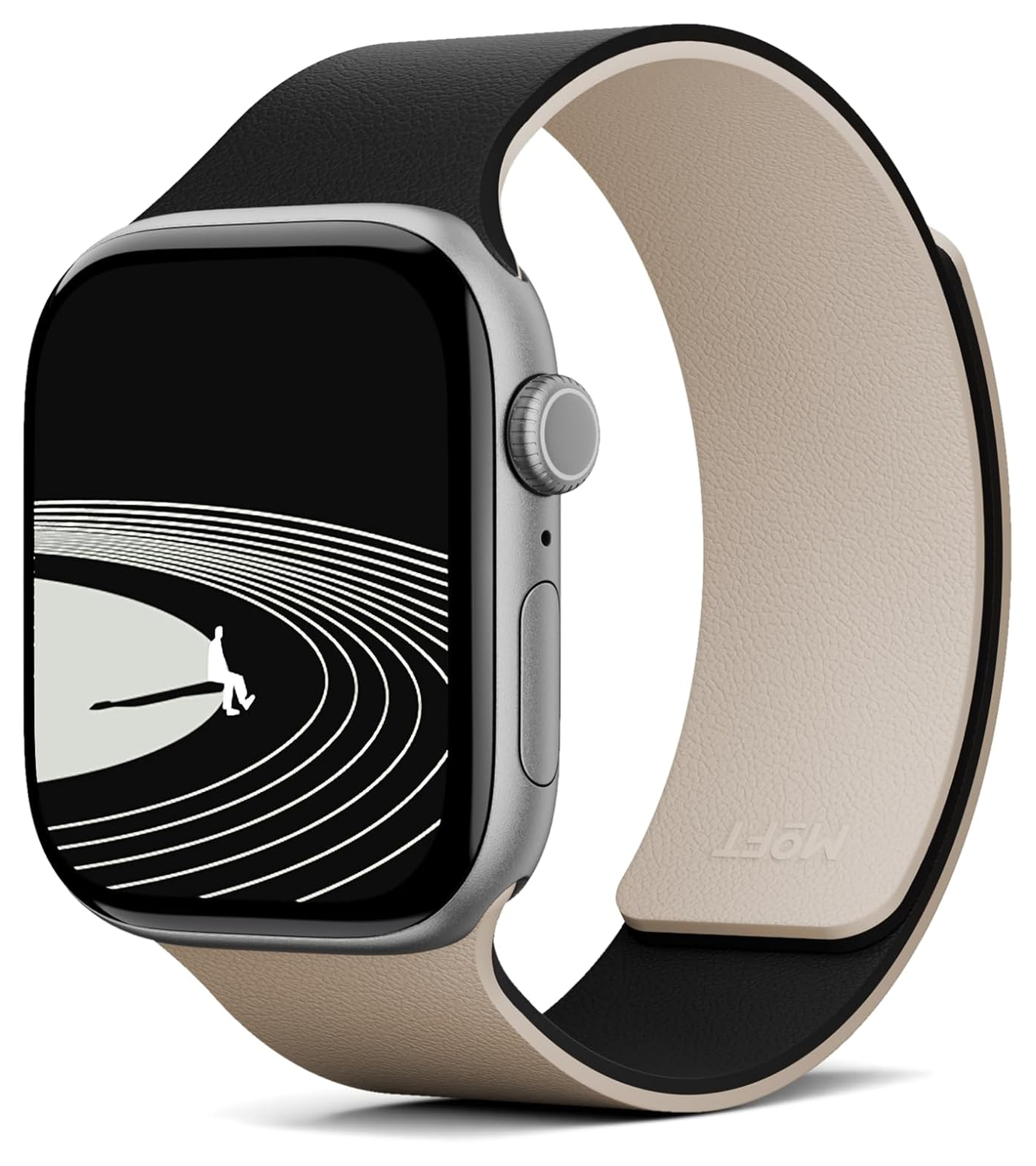 MOFT Snap - Apple Watch Bandje - 1-11/SE - 38/40/41/42MM - Zwart Beige afbeelding 1