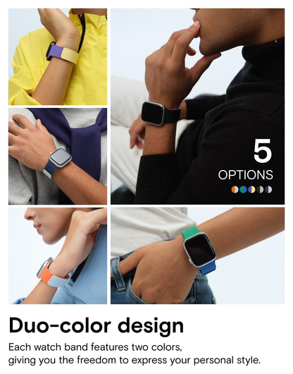 MOFT Snap - Apple Watch Bandje - 1-11/SE/Ultra - 49/46/45/44/42MM - Zwart Beige afbeelding 7