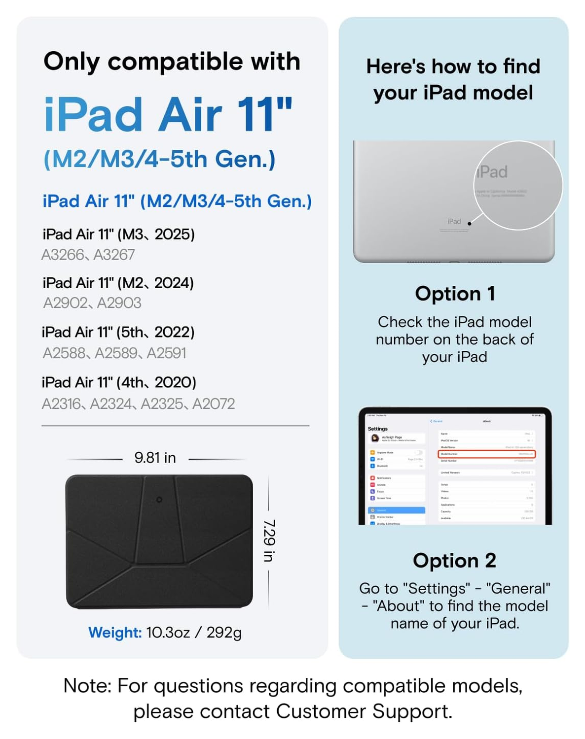 MOFT Dynamic Folio iPad Air 11 (2024/2025)/Air 10.9 (2022/2020) Hoes Zwart afbeelding 2