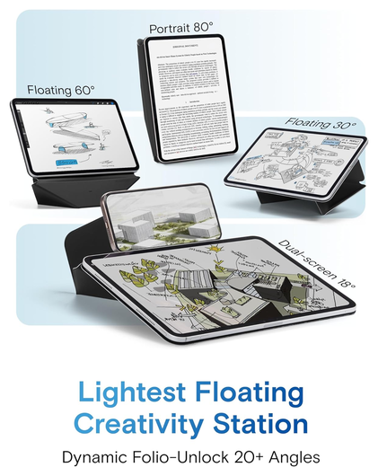 MOFT Dynamic Folio iPad Air 11 (2024/2025)/Air 10.9 (2022/2020) Hoes Zwart afbeelding 4