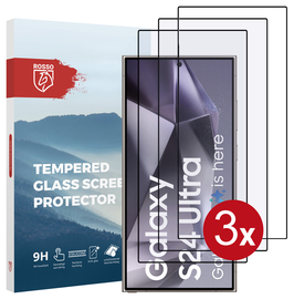 Triple Pack Rosso Samsung Galaxy S24 Ultra 9H Tempered Glass