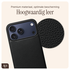 AVY Apple iPhone 17 Pro Max Zwart Leren Hoesje met Koord Aurum Lien afbeelding 4