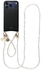 AVY Apple iPhone 17 Pro Max Zwart Leren Hoesje met Koord Perla Chic Set afbeelding 1