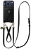 AVY Apple iPhone 17 Pro Max Zwart Leren Hoesje met Koord Leather Set