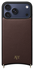 AVY Apple iPhone 17 Pro Max Bruin Leren Hoesje met Koord Silver Spark afbeelding 11