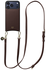 AVY Apple iPhone 17 Pro Max Bruin Leren Hoesje met Koord Long Leather