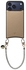 AVY Apple iPhone 17 Pro Max Beige Leren Hoesje met Koord Silver Spark