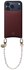 AVY Apple iPhone 17 Pro Max Burgundy Leren Hoesje met Koord Perla Chic