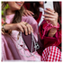 AVY Apple iPhone 17 Pro Max Burgundy Leren Hoesje met Koord Perla Chic afbeelding 4