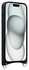 AVY Apple iPhone 15 Zwart Leren Hoesje met Koord Silver Spark afbeelding 12