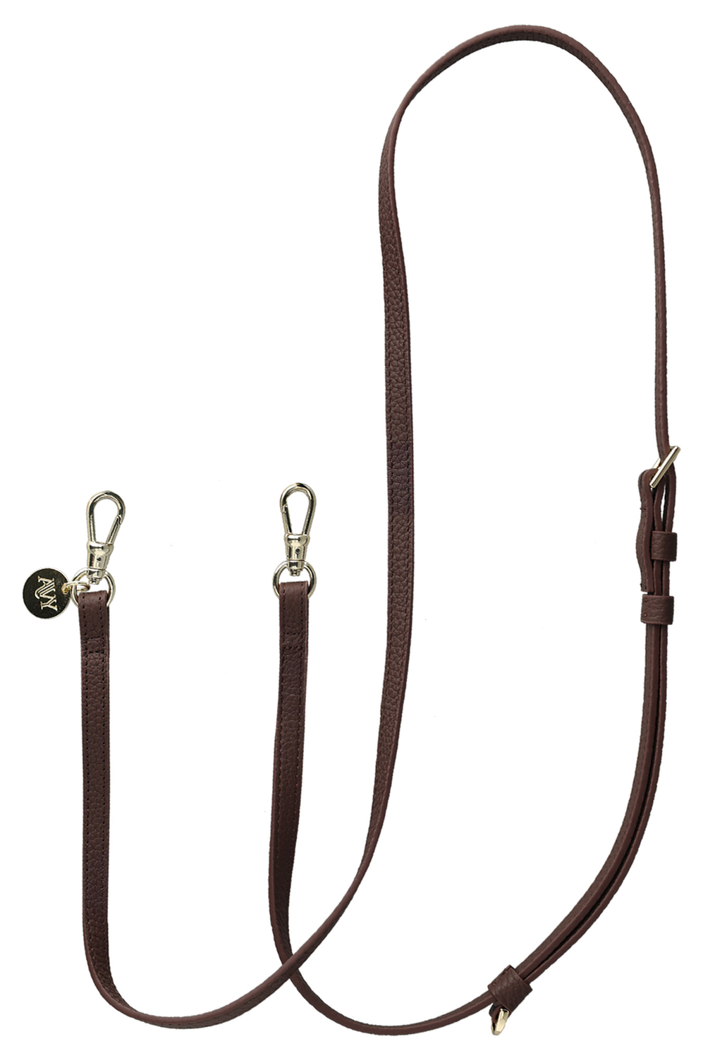 AVY Apple iPhone 15 Bruin Leren Hoesje met Koord Leather and Pearls afbeelding 14