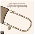 AVY Apple iPhone 15 Beige Leren Hoesje met Koord Aurum Lien afbeelding 9