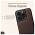 AVY Apple iPhone 15 Pro Bruin Leren Hoesje met Koord Silver Spark afbeelding 8
