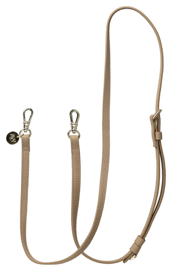 AVY Apple iPhone 15 Pro Beige Leren Hoesje met Koord Leather and Pearls afbeelding 14
