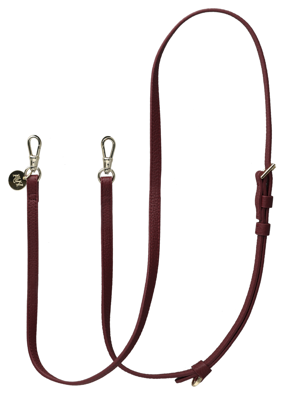 AVY Apple iPhone 15 Pro Burgundy Leren Hoesje met Koord Long Leather afbeelding 12