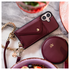 AVY Apple iPhone 15 Pro Burgundy Leren Hoesje met Koord Long Leather afbeelding 4