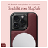 AVY Apple iPhone 15 Pro Burgundy Leren Hoesje met Koord Long Leather afbeelding 8