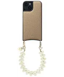 AVY Apple iPhone 13 / 14 Beige Leren Hoesje met Koord Cupid Beige afbeelding