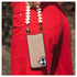AVY Apple iPhone 13 / 14 Beige Leren Hoesje met Koord Cupid Beige afbeelding 2