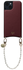 AVY Apple iPhone 13 / 14 Burgundy Leren Hoesje met Koord Perla Chic