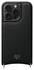AVY Apple iPhone 14 Pro Zwart Leren Hoesje met Koord Silver Spark afbeelding 11