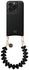 AVY Apple iPhone 14 Pro Zwart Leren Hoesje met Koord Cupid Black