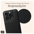 AVY Apple iPhone 14 Pro Zwart Leren Hoesje met Koord Perla Chic Set afbeelding 5