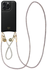 AVY Apple iPhone 14 Pro Zwart Leren Hoesje met Koord Silver Spark Set afbeelding 1