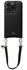 AVY Apple iPhone 14 Pro Zwart Leren Hoesje met Koord Short Leather