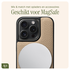 AVY Apple iPhone 14 Pro Beige Leren Hoesje met Koord Silver Spark afbeelding 7