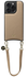 AVY Apple iPhone 14 Pro Beige Leren Hoesje met Koord Short Leather