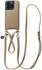 AVY Apple iPhone 14 Pro Beige Leren Hoesje met Koord Leather Set