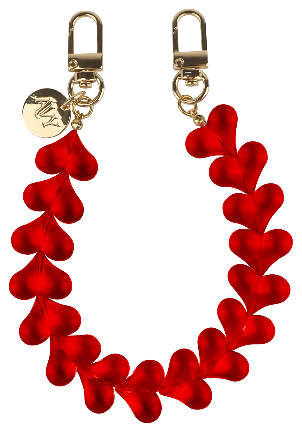 AVY Apple iPhone 14 Pro Burgundy Leren Hoesje met Koord Cupid Clear Red afbeelding 11