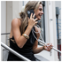 AVY Apple iPhone 16 Zwart Leren Hoesje met Koord Perla Chic afbeelding 4