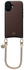 AVY Apple iPhone 16 Bruin Leren Hoesje met Koord Aurum Lien
