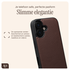 AVY Apple iPhone 16 Bruin Leren Hoesje met Koord Silver Spark Set afbeelding 7