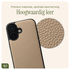 AVY Apple iPhone 16 Beige Leren Hoesje met Koord Aurum Lien Set afbeelding 6