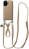 AVY Apple iPhone 16 Beige Leren Hoesje met Koord Leather Set