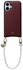 AVY Apple iPhone 16 Burgundy Leren Hoesje met Koord Perla Chic