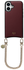 AVY Apple iPhone 16 Burgundy Leren Hoesje met Koord Aurum Lien
