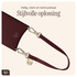 AVY Apple iPhone 16 Burgundy Leren Hoesje met Koord Short Leather afbeelding 9