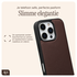 AVY Apple iPhone 16 Pro Bruin Leren Hoesje met Koord Aurum Lien afbeelding 7