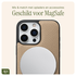 AVY Apple iPhone 16 Pro Beige Leren Hoesje met Koord Aurum Lien afbeelding 7