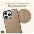 AVY Apple iPhone 16 Pro Beige Leren Hoesje met Koord Silver Spark afbeelding 5